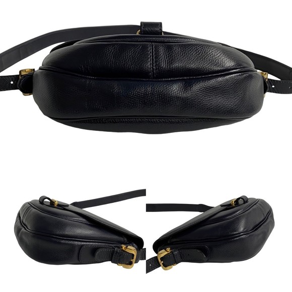 Loewe Anagram Leather Mini Shoulder Pochette Navy - Picture 6 of 10